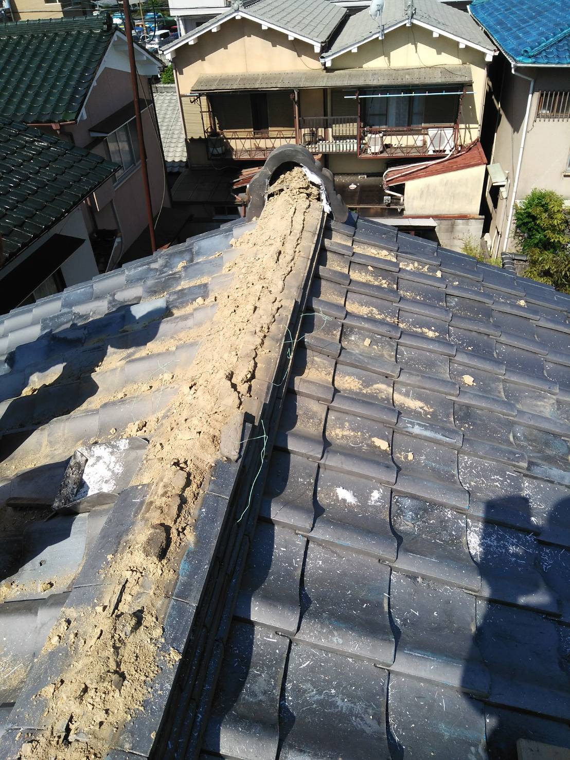 京都市南区にて屋根工事