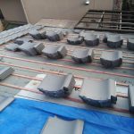 京都市西京区にて屋根の葺き替え工事　～コンパネ・ルーフィング・瓦準備～