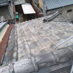 京都市中京区にて屋根修理（突き上げ工事）