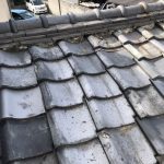 左京区にて瓦屋根の補修工事