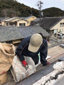 京都市北区にて　屋根修理