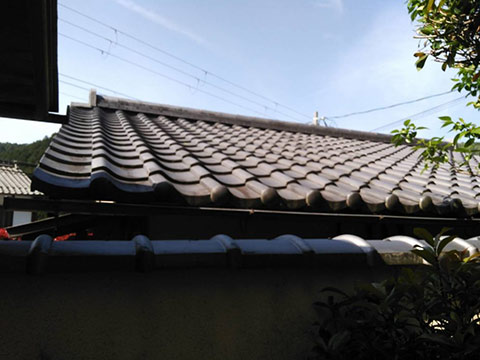 京都市左京区にて屋根修理 施工後
